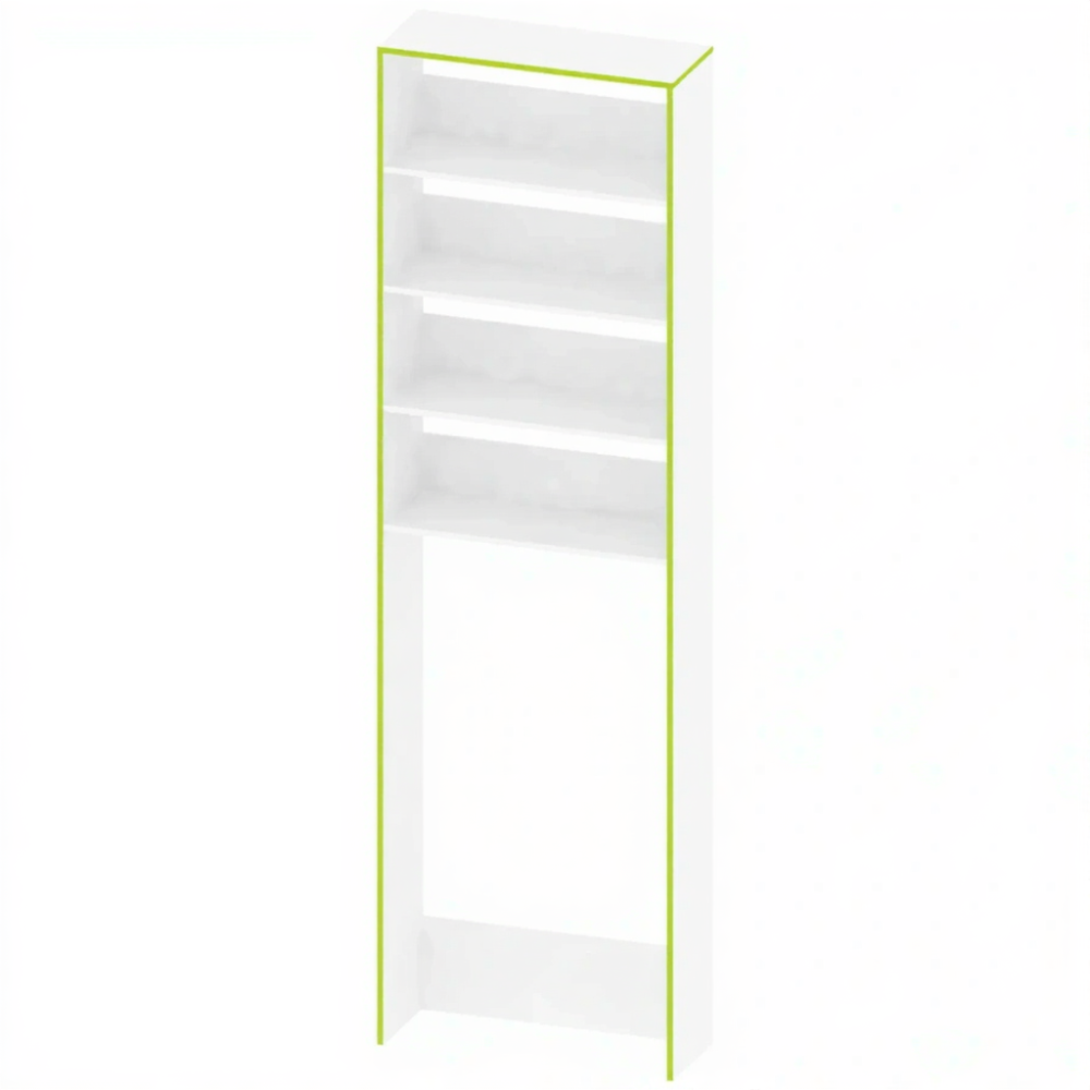 Стеллаж для книг с полками под каталожный шкаф СТ-АД-146-4-1