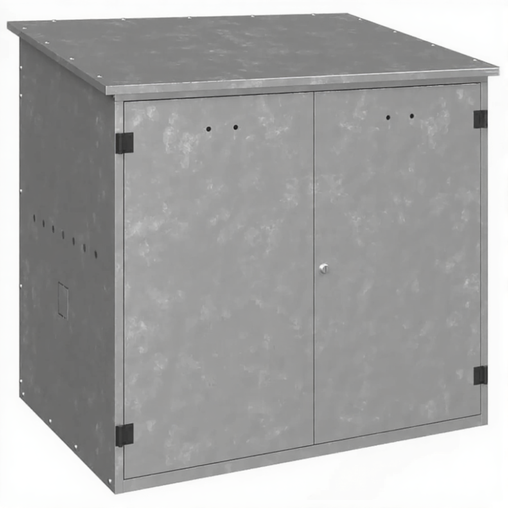 Оцинкованный уличный шкаф для генератора (1010х1050х806)