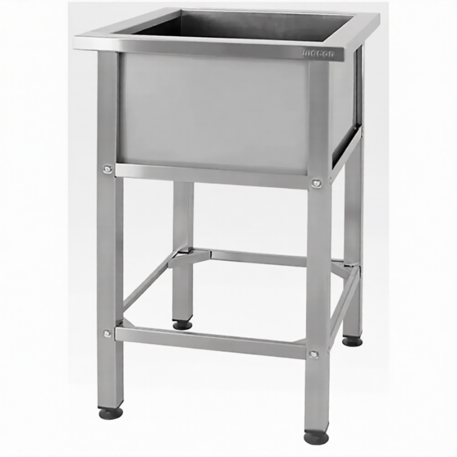 Ванна моечная ВМСн 530  1 м/о 430х430х300 (полка с отв. борт; ножка проф. тр. 40х40)