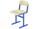 Стул школьный ученический 6 г/р нерегулируемый СТУ1.6-СН.Ф (фанера, м/к синий, квадратная труба)
