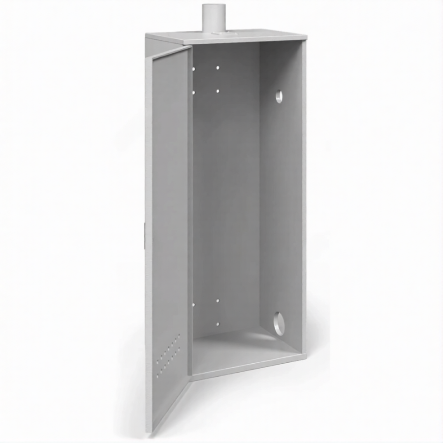 Шкаф с патрубком для баллона 50 литров, сварной, усиленный - 1.2 мм