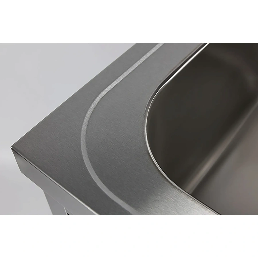 Ванна моечная двухсекционная цельнотянутая с бортом ВМЦ-2/15/6-БЛ