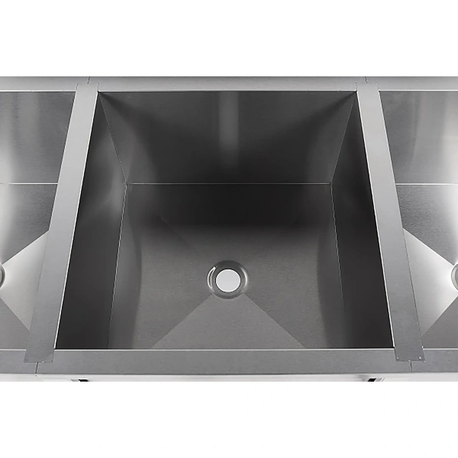 Ванна моечная трехсекционная с бортом ВМС-3/6-Б-ЭН