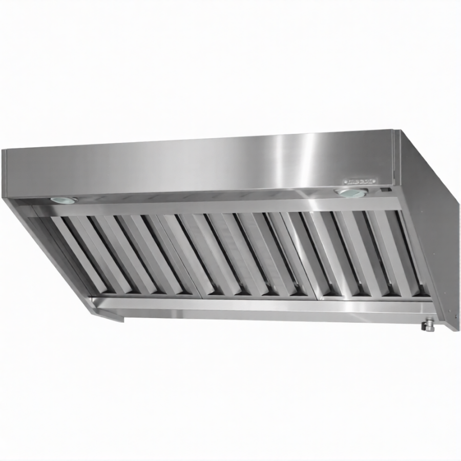 Зонт вытяжной полуоткрытый ЗВПн 400х600х1000 «Norma Inox» пристенный (к-т светильников)