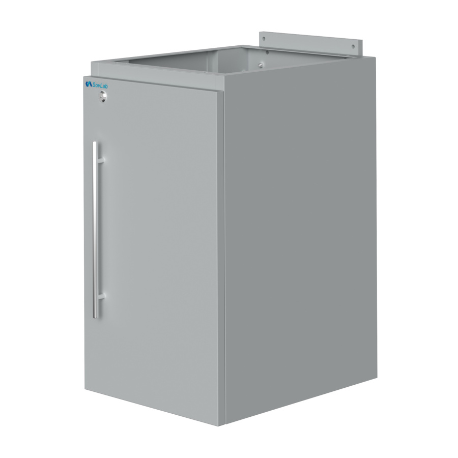 Тумба подвесная металлическая высокая с дверью Mod. 400-ТДМв правая