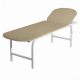 Кушетка смотровая с рег. подголовником КС (1950х600х550) (кожзам Эконом бежевый, каркас белый)