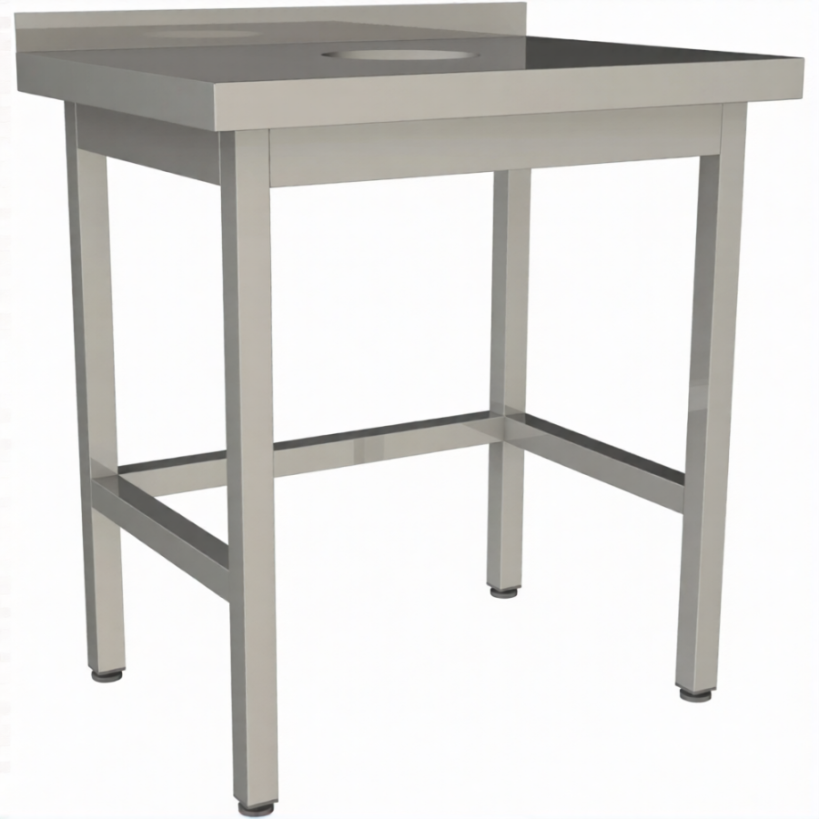 Стол для сбора пищевых отходов с бортом СПО-6/7-БО