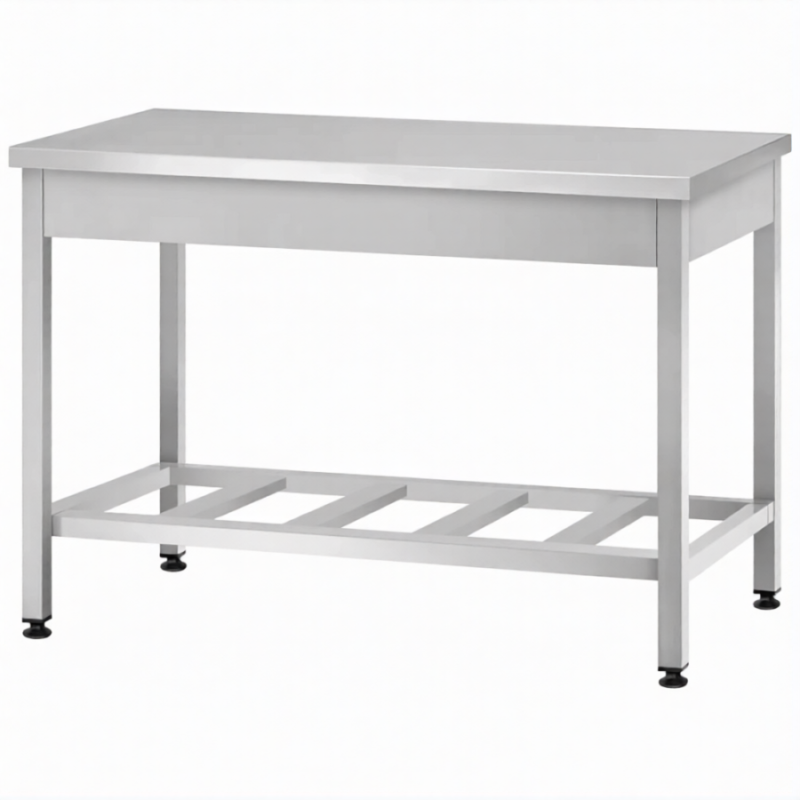 Стол производственный СПРп - 860х1200х600 «Profi Ral» (полка-решетка)